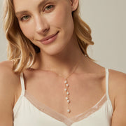 Dainty Freshwater Pearl Y Necklace