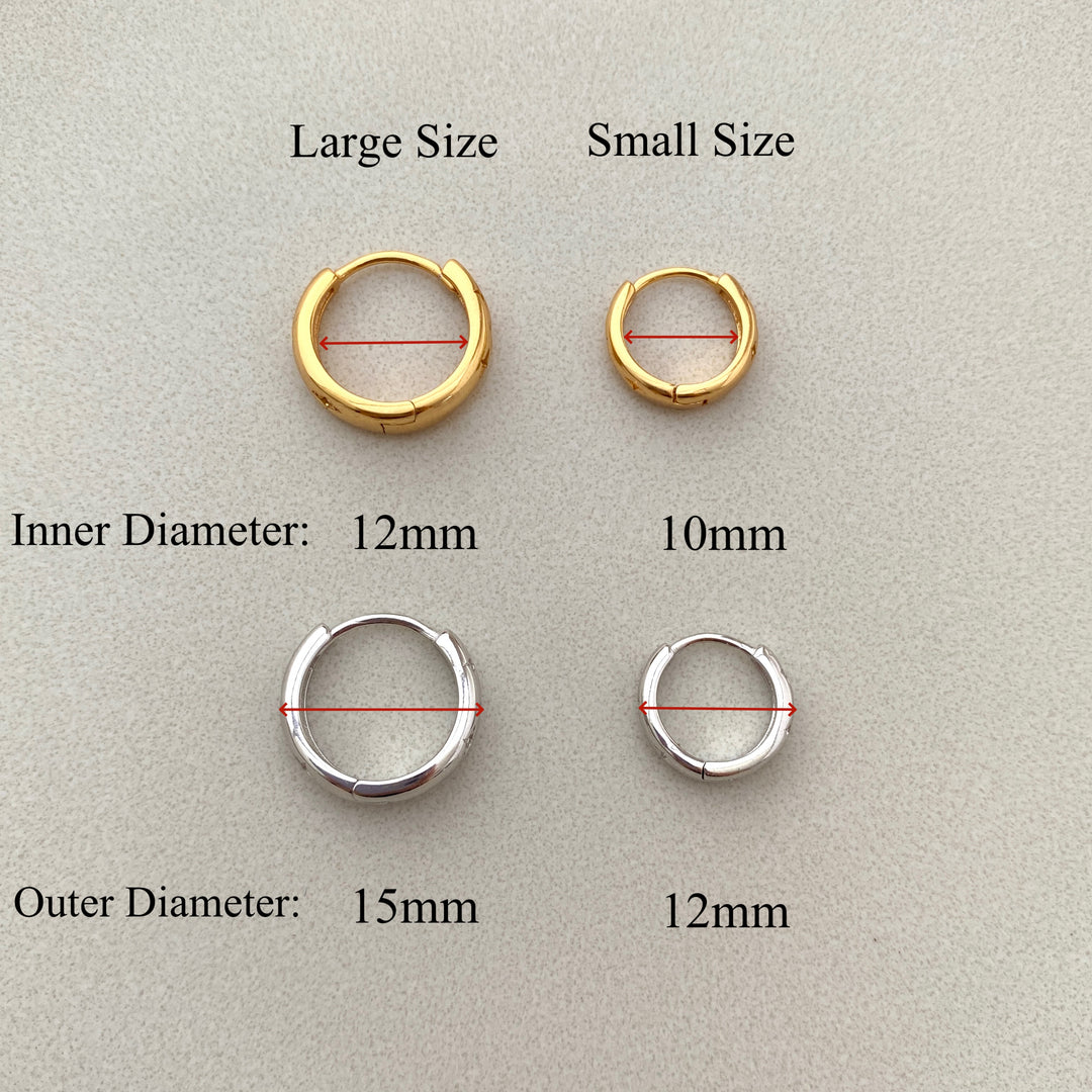 Star Diamond Hoop Earrings